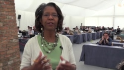 VOA's Pam Dockins at the Iran nuclear talks in Vienna