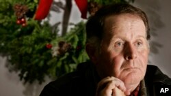 Moril Vorčester, idejni tvorac jarbola i patriotskog parka, fotografisan u decembru 2006. godine.