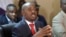 FILE: Opposition leader Nelson Chamisa addresses a media conference at party headquarters in Harare, Zimbabwe, Aug, 25, 2018. 