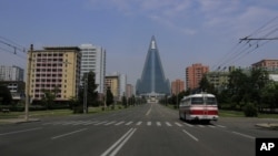 지난 7월 평양 거리 (자료사진)