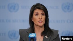 L'ambassadrice américaine à l'ONU Nikki Haley à New York, 2 janvier 2018.