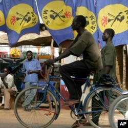 Des membres du Mouvement patriotique du salut (MPS), parti du présdient Déby Itno, à N'Djaména
