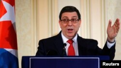 Menteri Luar Negeri Kuba Bruno Rodriguez mengecam kebijakan AS (foto: dok). 