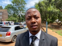 Tawanda Zvakada of the Zimbabwe Hospital Doctors Association says, Nov. 22, 2019, he hopes President Emmerson Mnangagwa's government will swiftly act now that senior doctors have joined the strike. (Columbus Mavhunga/VOA)
