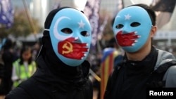 Uyg'urlar himoyasi uchun Gonkongda o'tkazilgan namoyish, 2019-yil, 22-dekabr