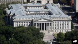 미국 워싱턴의 재무부 건물.