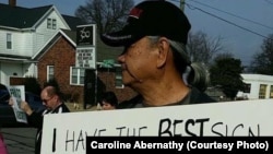 Outside Planned Parenthood clinics across the U.S. Saturday, anti-abortion rights protesters gathered, calling for to end federal funding to the organization. They were met in many locations by counterprotesters, including Evansville, Indiana, where an estimated 130 supporters turned out and about 60 opponents.