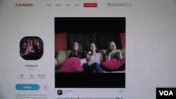Flipagram is an app for big name bands or up-and-coming musicians, such as the PinkFurs, are getting noticed by users. (Courtesy screengrab.)