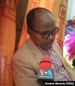 Joacham Mbandza ancien candidat aux législatives de 2016 dans le Pool, au Congo-Brazzaville, le 9 septembre 2018. (VOA/Arsène Séverin)