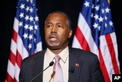 Kandidat calon presiden Partai Republik Dr. Ben Carson.