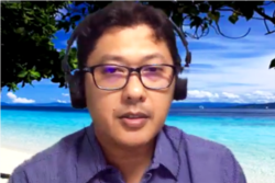 Herlambang P. Wiratraman dari FH Universitas Airlangga, Surabaya, Jawa Timur, dalam tangkapan layar.