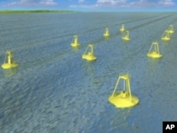 Rendering of wave energy park