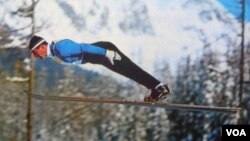 კობა წაქაძე, თხილამურებით ტრამპლინიდან მხტომელი