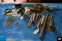 Festival co-founder Gordon Frazier’s collection of Jew’s harps from around the world