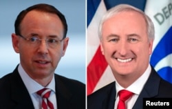 로드 로젠스타인 미 법무부 부장관과 제프리 로젠 미 교통부 부장관.