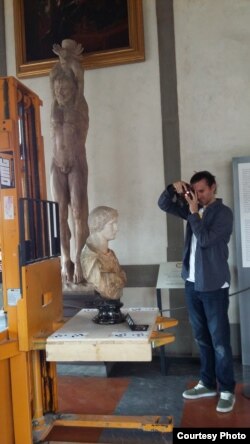 A photogrammetric shooting of an object allows for a digital backup to be created. (Photo courtesy of Indiana University)