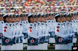 北京大阅兵中的白求恩医疗方队（2015年9月3日）