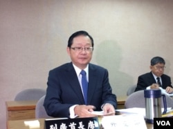 台湾外长李大维在立法院備询 （申华 拍摄）