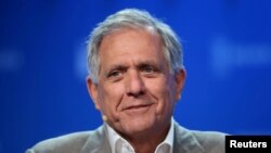 Leslie Moonves, Chairman and CEO, CBS Corporation, speaks during the Milken Institute Global Conference in Beverly Hills, California, May 3, 2017. 