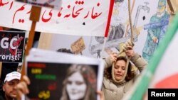 تظاهرات ایرانیان در بروکسل