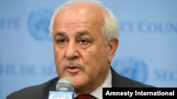 Duta Besar Palestina untuk PBB, RIyad Mansour.