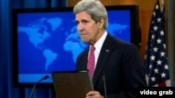 美国国务卿克里(国务院视频)