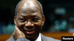 L’ex-ministre des affaires étrangères du Burkina Djibrill Bassolé lors d’une visite à Bruxelles, 5 février 2013.