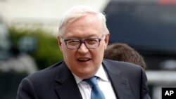 FILE - Russian Deputy Foreign Minister Sergei Ryabkov is pictured at the U.S. State Department in Washington, July 17, 2017. 