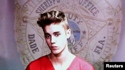 Justin Bieber a comparu dans une audience en conférence à Miami, Floride