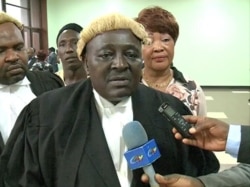 Joseph Mbah Ndam, lead counsel for the SDF Cameroon Constitutional Council in Yaounde, Cameroon on Feb. 25, 2020. (VOA/Moki Edwin Kindzeka)