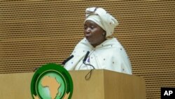  La présidente de la Commission de l'Union africaine (UA) Nkosazana Dlamini Zuma, 30 juin 2015