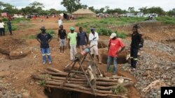 La mine de Kadoma à 200km à l'ouest d'Harare au Zimbabwe le 14 février 2019.