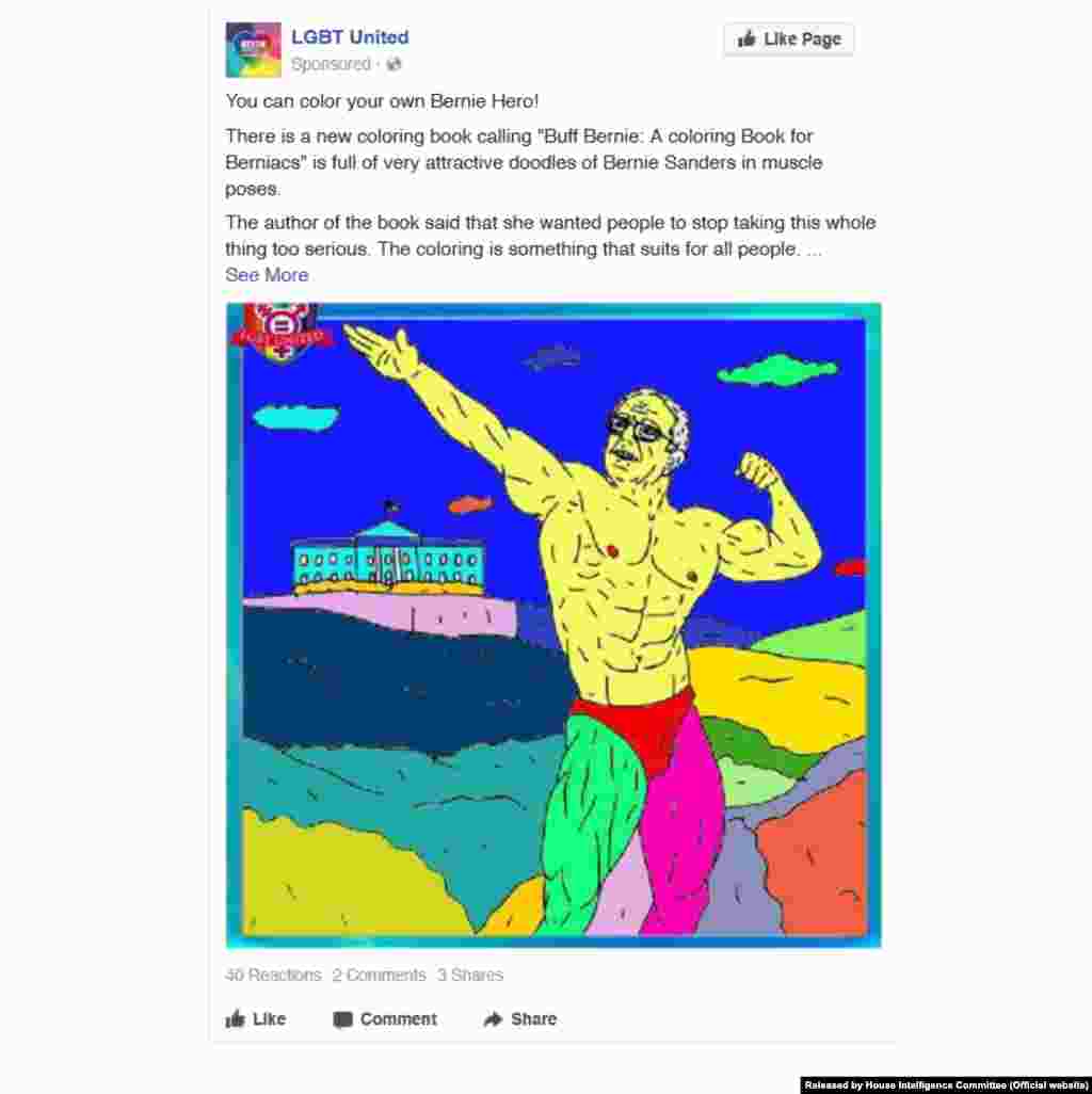 Facebook ad created on March 24, 2016; Targeted age: 18-65+; Targeted location: United States