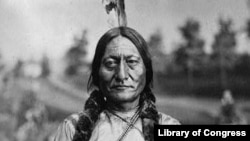 Studio portrait of Sitting Bull by Orlando Scott Goff, 1881.