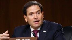 រូបឯកសារ៖ សមាជិក​ព្រឹទ្ធសភា​សហរដ្ឋ​អាមេរិក​លោក Marco Rubio ខាង​គណបក្ស​សាធារណរដ្ឋ​មកពី​រដ្ឋ Florida ថ្លែង​នៅ​ឯ​វិមាន​សភា​កាពីតូល​ក្នុង​រដ្ឋធានី​វ៉ាស៊ីនតោន កាលពី​ថ្ងៃទី ៥ ខែឧសភា ឆ្នាំ ២០២០។