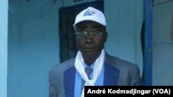 Dinamo Daram, président du parti socialiste sans frontières, à N’Djamena, Tchad, 8 décembre. (VOA/André Kodmadjingar) 