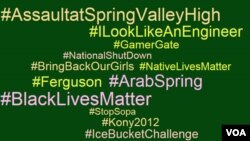 Hashtag Cloud (Aida Akl/VOA)