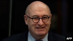 EU commissioner for Trade Phil Hogan arrives for the inaugural meeting of the college of commissioners, on Dec. 4, 2019 at the European commission headquarters in Brussels.