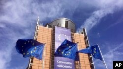 벨기에 브뤼셀의 유럽연합(EU) 본부. 유럽연합은 30일 '조선 엑스포' 등 북한과 중국, 러시아의 개인 기관을 대상으로 첫 사이버 제재를 단행했다. 