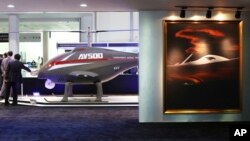 Drone helikopter AV500 buatan China ikut dipamerkan dalam pameran drone di Abu Dhabi, Uni Emirat Arab (foto: ilustrasi). 