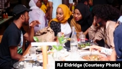 Attendees at the first Black Iftar event, held in Chicago and hosted by Samira Abderahman. (Photo courtesy of Samira Abderahman)