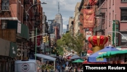 미국 뉴욕 맨해튼의 리틀이태리 거리.