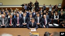 Acting Director of National Intelligence Joseph Maguire prepares to testify before the House Intelligence Committee on Capitol Hill in Washington, Sept. 26, 2019. 