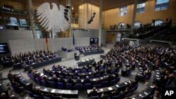 Le Bundestag, chambre basse du Parlement allemand.