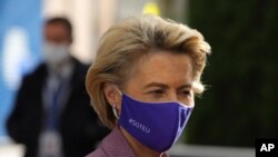FILE - European Commission President Ursula von der Leyen.
