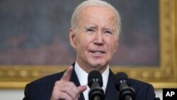 Džo Bajden na konferenciji za novinare u Beloj kući (Foto: AP/Manuel Balce Ceneta)