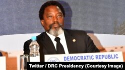 Joseph Kabila lors du 38e sommet de la Communauté de développement de l'Afrique australe (SADC) à Windhoek, Namibie, 17 août 2018. (Twitter/Présidence RDC)