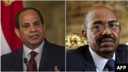 Le président égyptien Abdel Fattah al-Sissi et son président soudanais Omar el-Béchir.