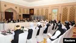 عکس د امریکا او طالبانو ترمنځ د سولې خبرې.