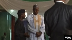 Muhammadu Buhari yana jawabi a karon farko bayan an zabeshi shugaban kasa